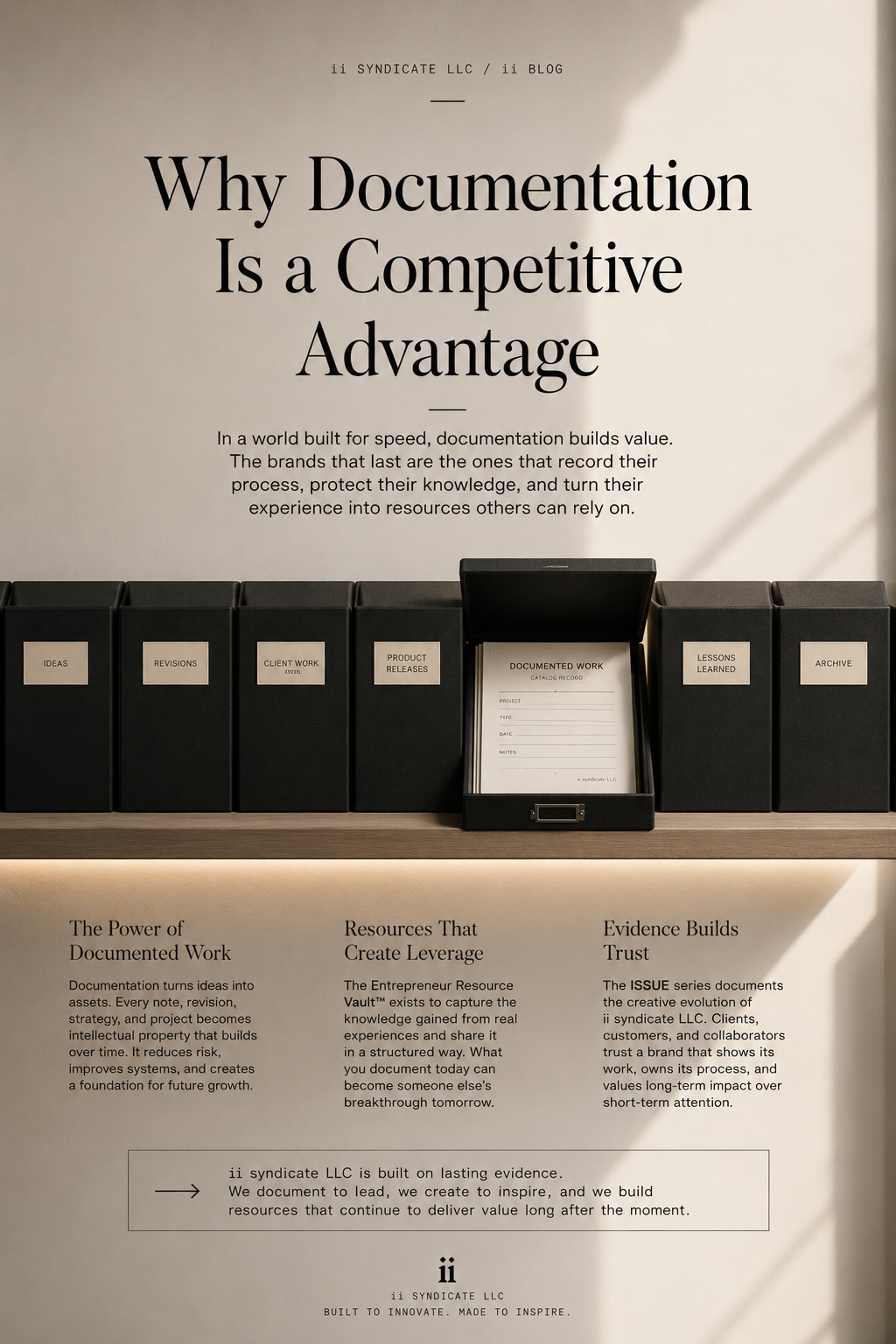Why Documentation Is a Competitive Advantage