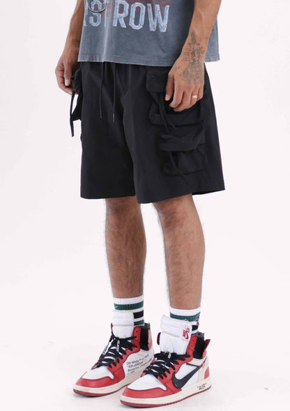 3D Y2K MULTI CARGO SHORTS by First Row