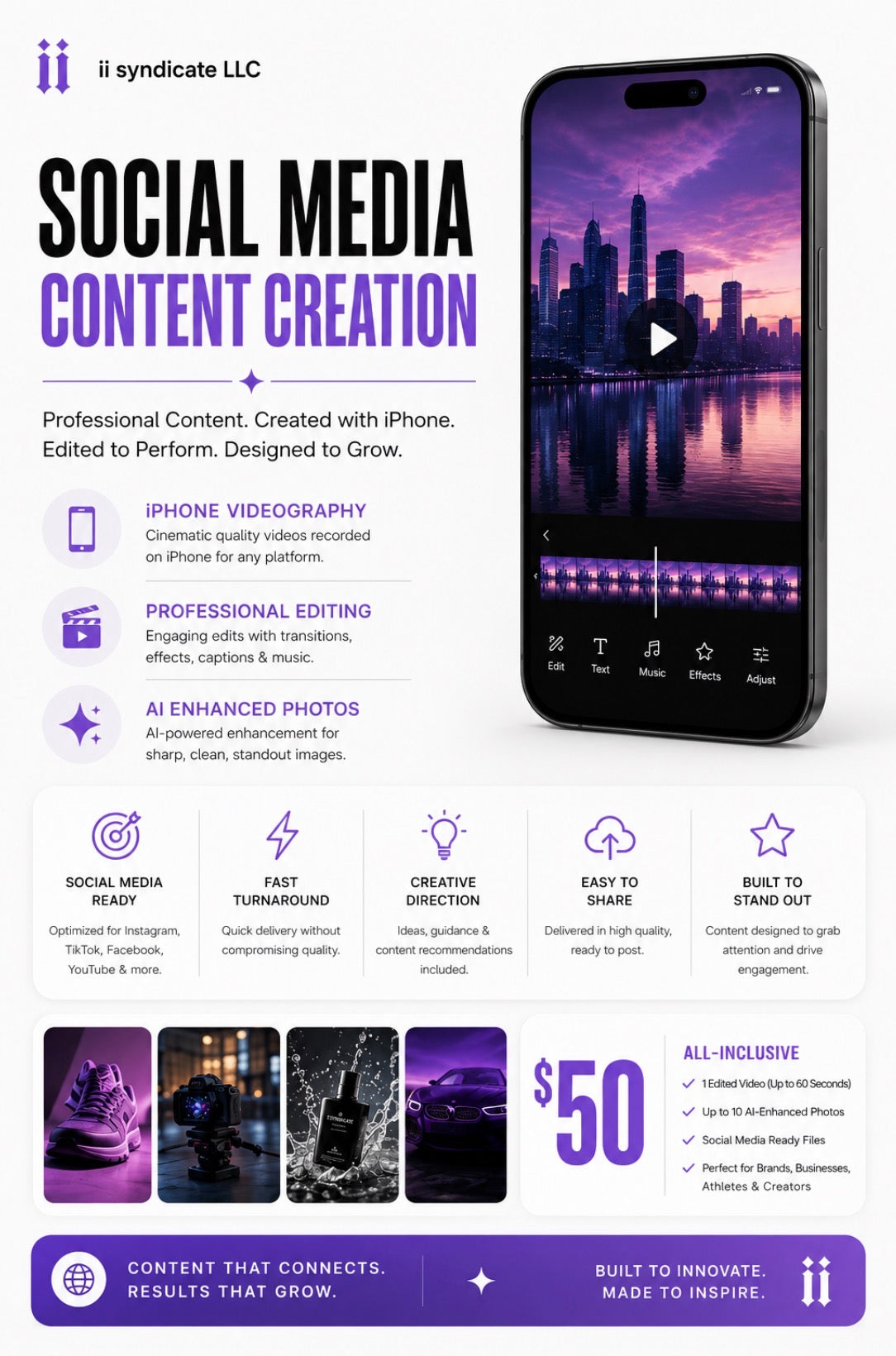 Social Media Content Creation Service