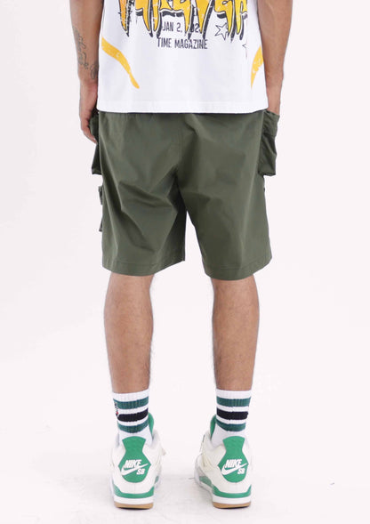 3D Y2K MULTI CARGO SHORTS by First Row