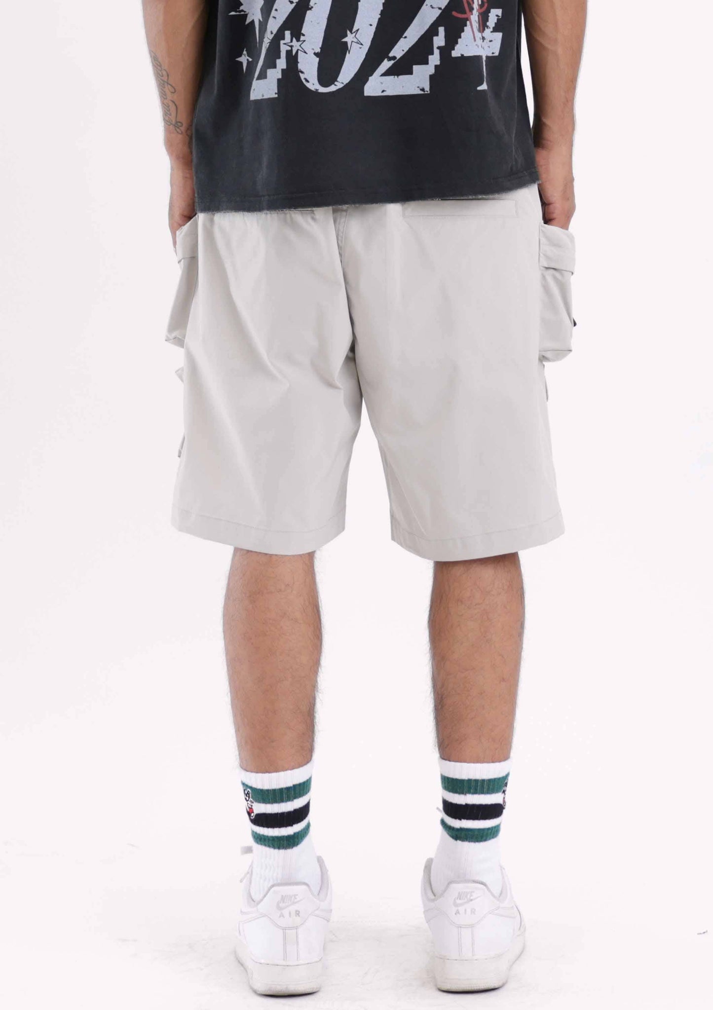 3D Y2K MULTI CARGO SHORTS by First Row