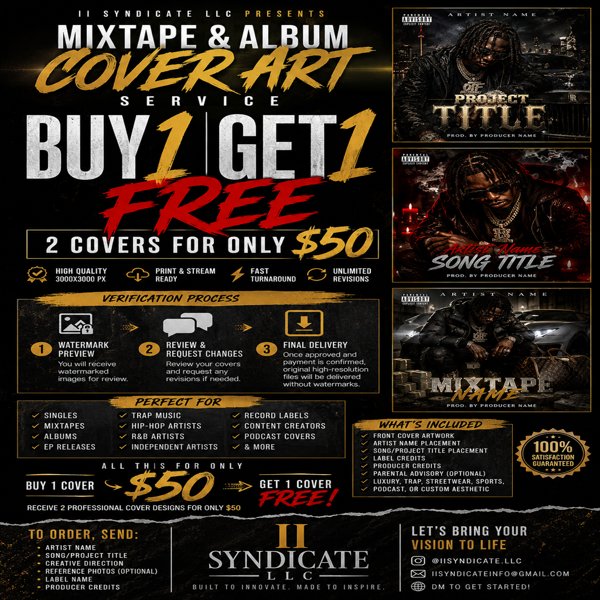 Mixtape & Album Cover Design Service
