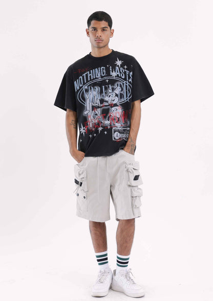 3D Y2K MULTI CARGO SHORTS by First Row