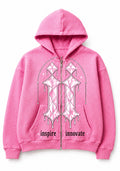 INSPIRE ✦ INNOVATE WAFFLE ZIP HOODIE