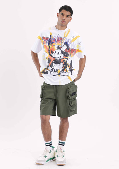 3D Y2K MULTI CARGO SHORTS by First Row