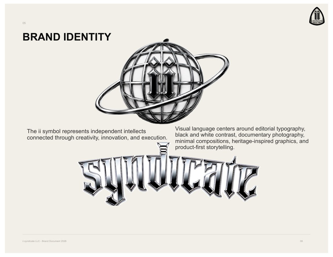 ii syndicate LLC Brand Document 2026, page 8