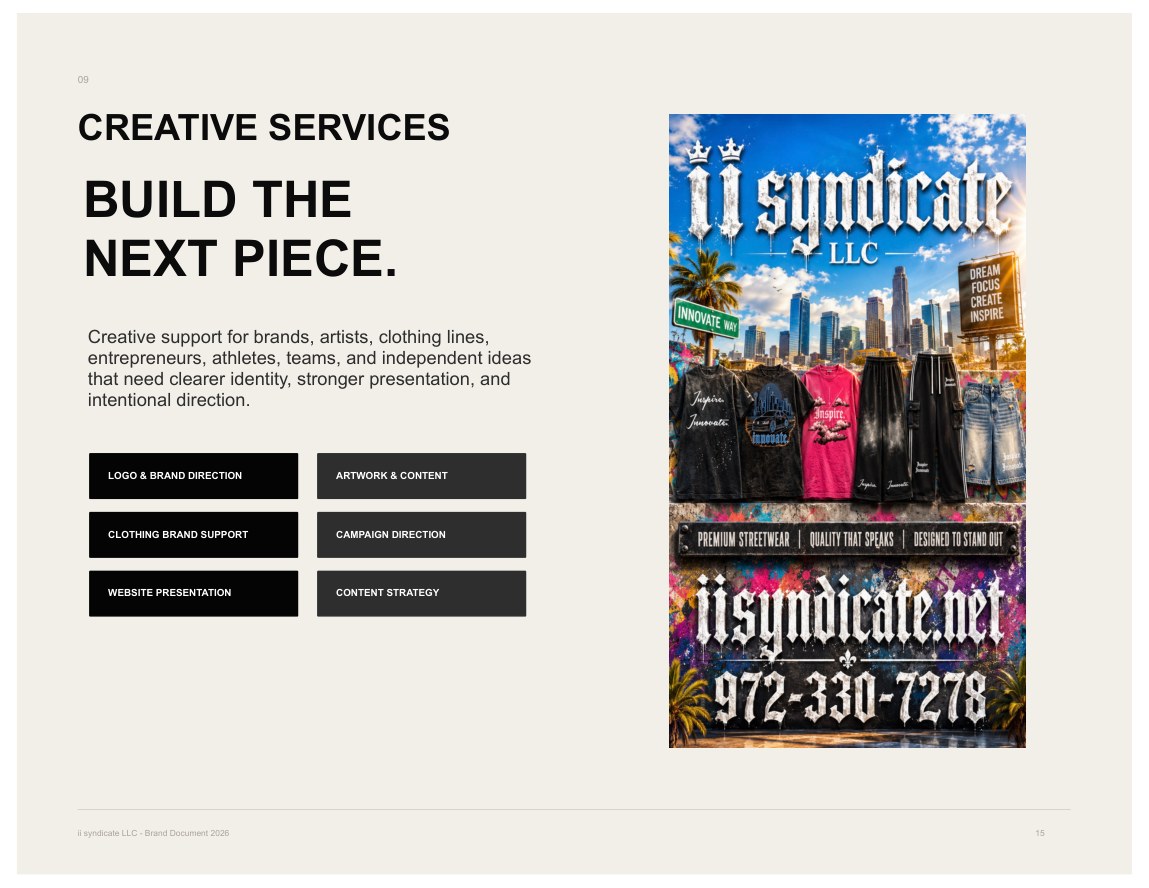 ii syndicate LLC Brand Document 2026, page 15